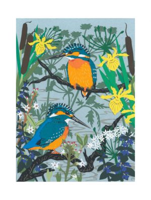 Kingfishers and River Plants Giclee print