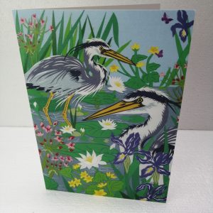 Herons with River Plants