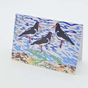 Oystercatchers greeting card