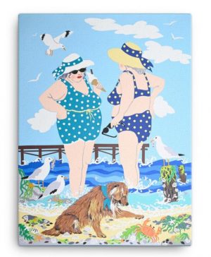 Seaside Gossip Canvas Print