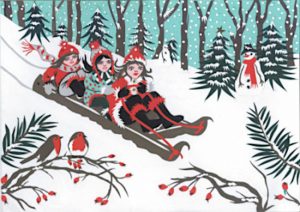 Christmas Card - Sleigh Riding