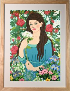 Fioraia - The Flower Girl - A2 Framed Giclee Print