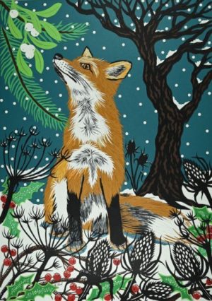Winter Fox A5 Art card