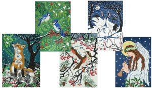A special mixed set of 12 A5 Art Christmas Cards