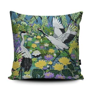 Flight of the Cranes cushion