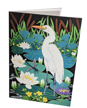 The Great Egret A5 Art card