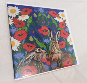 Summer Hare Square Card