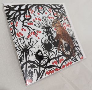 Winter Hare Square Card