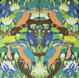 Kingfishers Perching art print
