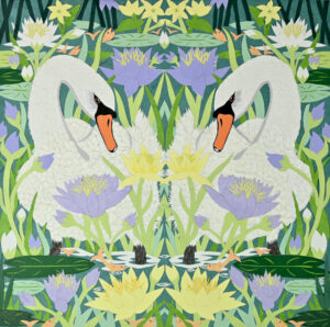 Reflection of Unity greeting card