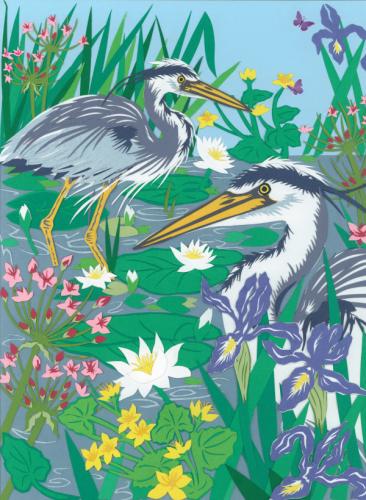 Arts and Crafts:Herons and River Plants
