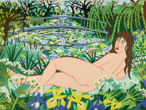 River Bathers Series:Naked Under the Willow
