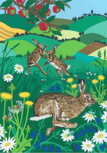 Countryside:Sporting Hares