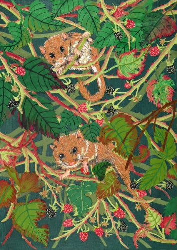 Dormice with Berries