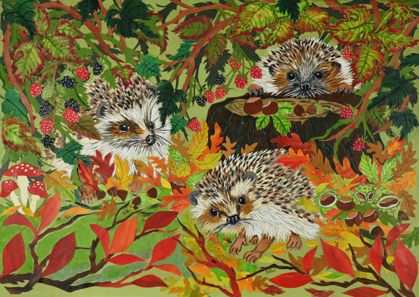 Hedgehogs under the Brambles