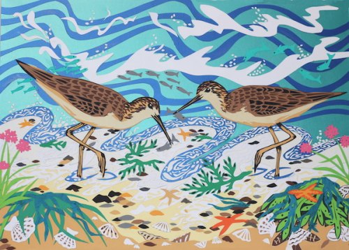 Sandpipers-Wading 