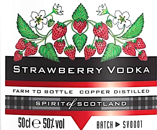 Arbike Strawberry Vodka Label detail