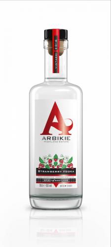 Arbike Strawberry Vodka Label bottle